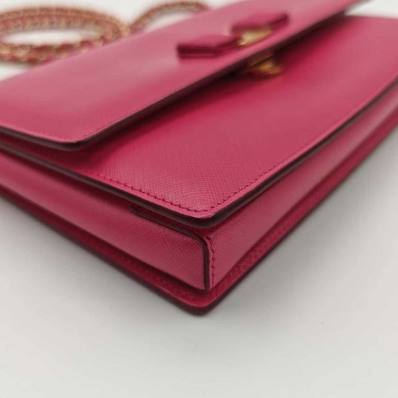 Salvatore Ferragamo Fuchsia Crossbody Bag with Gold Accents - Picture 6 of 12